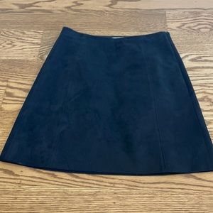 Babaton black suede skirt size 2